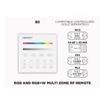 B3 4 ZONE RF WALL PANEL FOR RGB AND RGBW LED STRIPS