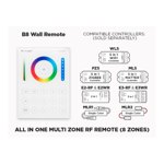 B8 - 8 ZONE RF WALL PANEL FOR ALL TYPES OF LED STRIPS