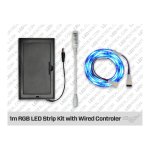 BATTERY POWERED 1M RGB LED STRIP KIT WITH WIRED CONTROLLER