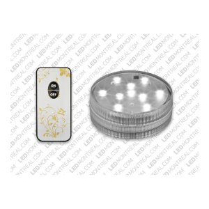 BATTERY POWERED WHITE LED PUCK LIGHT