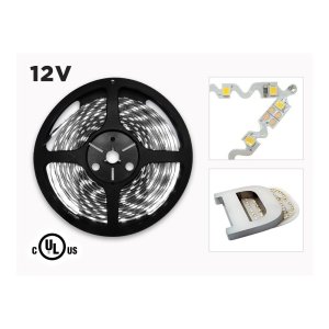 12V 5M IP20 BENDABLE 2835 WHITE LED STRIP - 60 LEDS/M (STRIP ONLY)