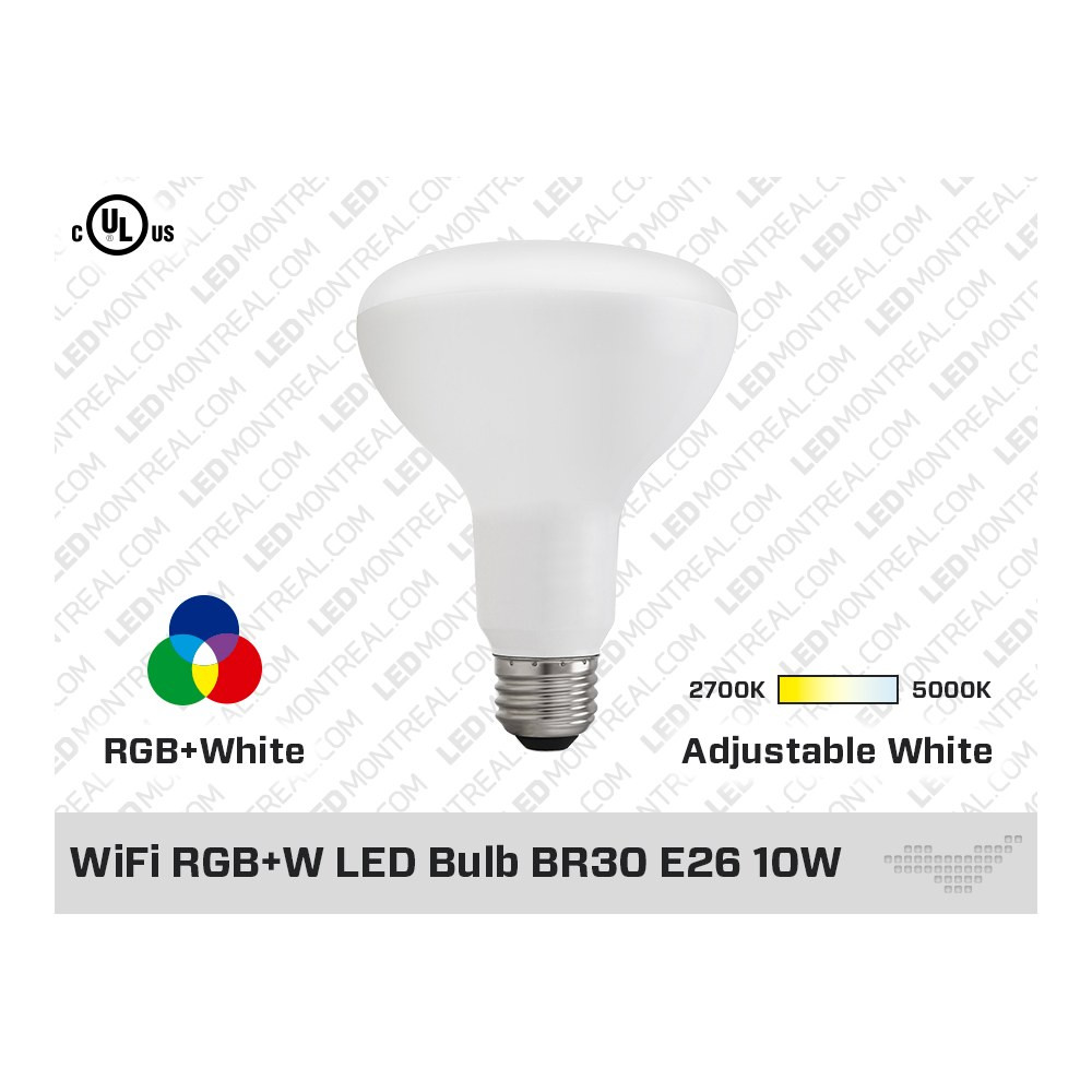 WIFI RGB+W LED BULB BR30 E26 10W