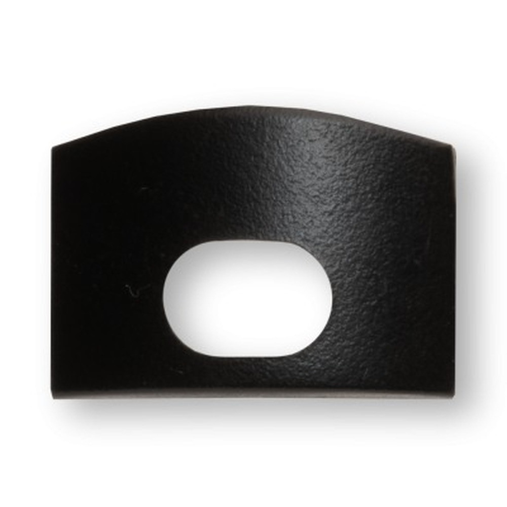 Capuchons d'extrémité - Noir - Carré - Ouvert (Extrusions en aluminium profil carré)
