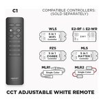 4 ZONE RF REMOTE SINGLE COLOR OR CCT ADJUSTABLE WHITE (C1)