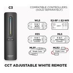 1 ZONE RF REMOTE CCT ADJUSTABLE WHITE (C3)