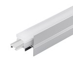 IN-GROUND ALUMINUM PROFILE 2952 WITH IP67 ACRYLIC ENCLOSURE  - SILICON END CAP AND ALUMINUM END CAP - 10FT SILVER