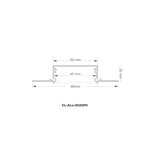 ALUMINUM PROFILE 5020PH 3M WITH ENDCAPS AND PC COVER 10FT SILVER