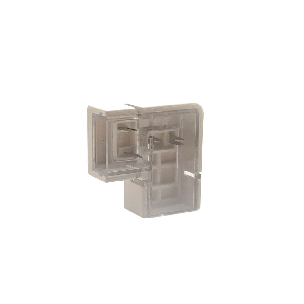 ACCESSORY IP67 WATERPROOF CSP STRIP LIGHT 8MM PCB TO PCB CONNECTOR NO WIRE L SHAPE (RED:+/BLACK:-) 2PIN MAX