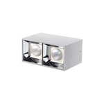 SURFACE-MOUNT LED SQUARE DOUBLE HEAD DOWNLIGHTS - 12W - 120VAC - 1080LM - BEAM ANGLE 30° - 3000K - DAMP LOCATION -