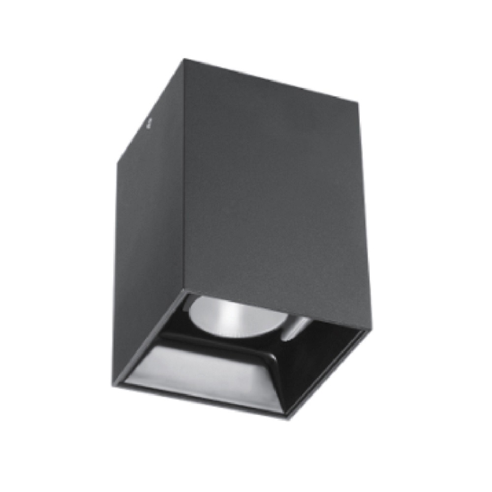 SURFACE-MOUNT LED SQUARE SINGLE HEAD DOWNLIGHTS - 20W - 120VAC - 1800LM - BEAM ANGLE 30° - 4000K - DAMP LOCATION -