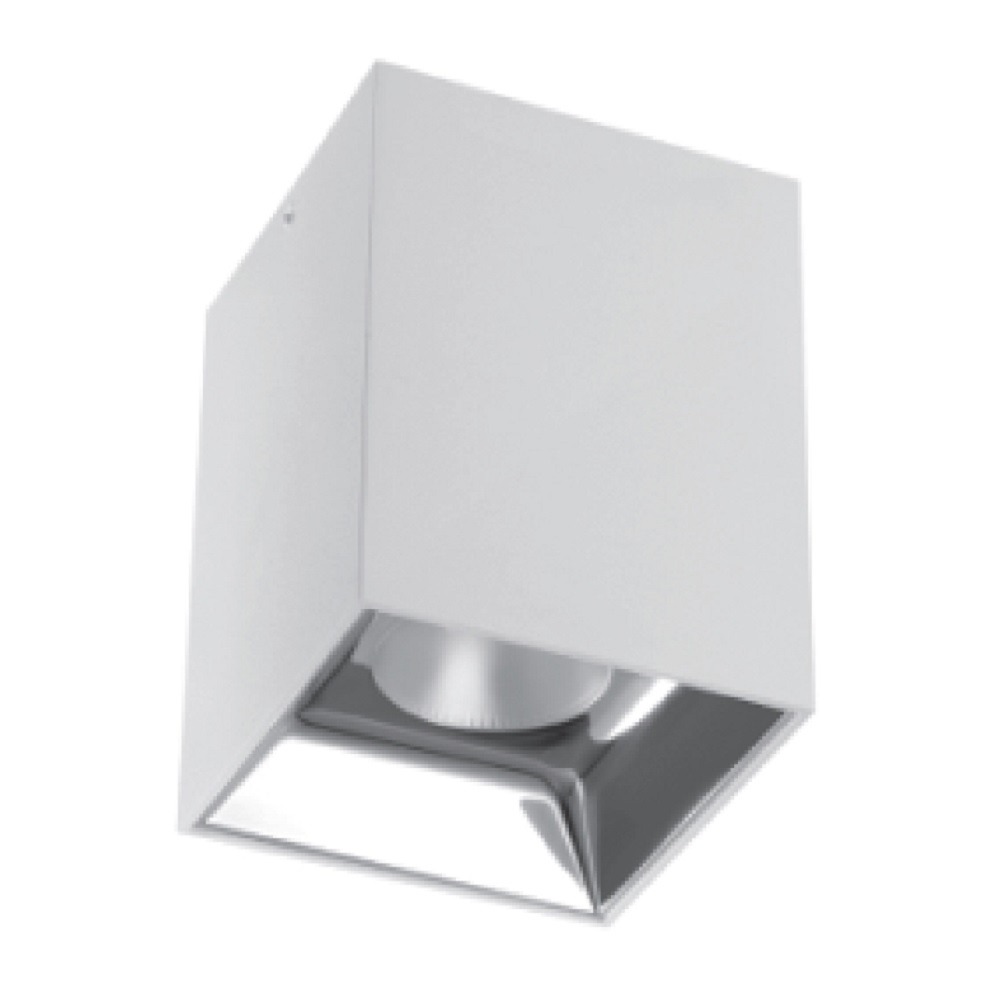 SURFACE-MOUNT LED SQUARE SINGLE HEAD DOWNLIGHTS - 20W - 120VAC - 1800LM - BEAM ANGLE 30° - 4000K - DAMP LOCATION -