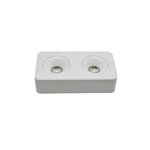 4-INCH DOUBLE SQUARE SURFACE MOUNT DOWNLIGHT - 20 WATTS - 1450 LM - PF>0.9 - FT4 WIRE - 5CCT (2.7K - 3K - 3.5K - 4K -