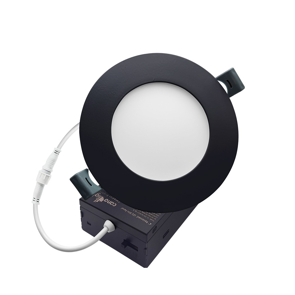 4 INCHES SMD DOWNLIGHT 9W  - 10-130 V AC - IP20  - 1P TO 800LM  - CRI>85 - 5CCT - 120° - BLACK(CUT OUT105~114MM)