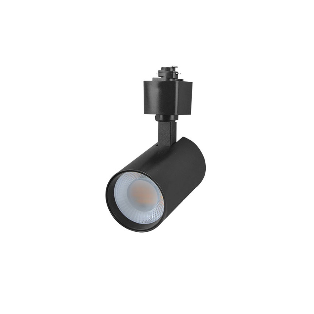 DOB 3 WIRES LED TRACK LIGHT 20W 5CCT ADJUSTABLE 120VAC 1800LM CRI>90 BEAM ANGLE 45D TRIAC DIMMABLE BLACK BODY