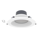 CDL03 COMMERCIAL DOWNLIGHT, 8", 16/20/23/27/30W, 27/30/35/40/5000K, 120-347V, 0-10V/TRIAC/ELV DIMMING, WHITE