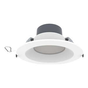 CDL03 COMMERCIAL DOWNLIGHT, 8", 16/20/23/27/30W, 27/30/35/40/5000K, 120-347V, 0-10V/TRIAC/ELV DIMMING, WHITE