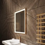CHIC RECTANGLE LED MIRROR - GOLD