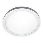 CHL5R-30/40K - ROUND - 8W - 500 LUMENS - 120V - 5 DIAM. X 1 3/8 H. SELECTION SWITCH 30K OR 40K - BRUSHED STEEL