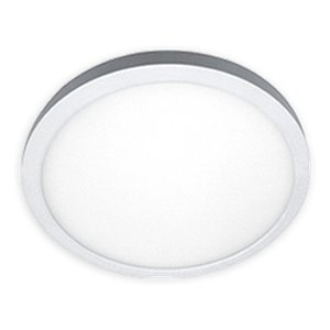 CHL5R-30/40K - ROUND - 8W - 500 LUMENS - 120V - 5 DIAM. X 1 3/8 H. SELECTION SWITCH 30K OR 40K - BRUSHED STEEL
