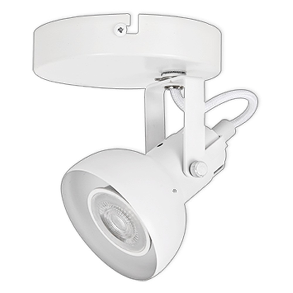 LED CEILING LIGHT FOR GU10 BULBS - SERIES 215 - 1 LIGHT - WHITE