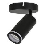LED CEILING LIGHT FOR GU10 BULBS - SERIES 302 - 1 LIGHT - BLACK