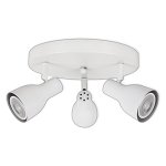 LED CEILING LIGHT FOR GU10 BULBS - SERIES 304 - 3 LIGHTS - WHITE