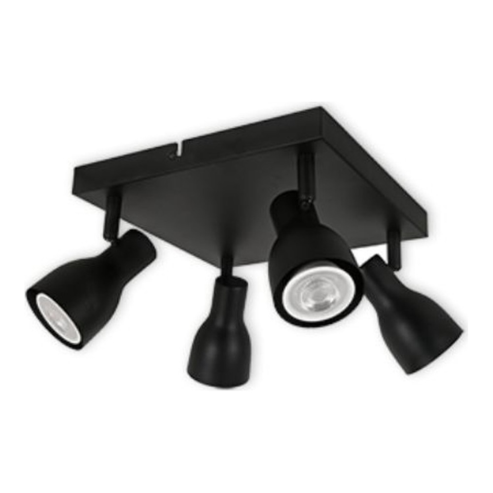 LED CEILING LIGHT FOR GU10 BULBS - SERIES 304 - 4 LIGHTS - BLACK