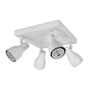 LUMINAIRE DE PLAFOND LED POUR AMPOULES GU10 - SÉRIE 304 - 4 LUMIÈRES - BLANC