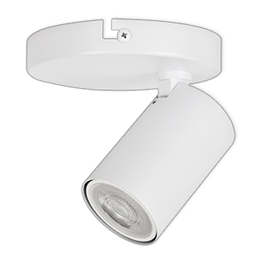 LED CEILING LIGHT FOR GU10 BULBS - SERIES 104 - 1 LIGHT - WHITE