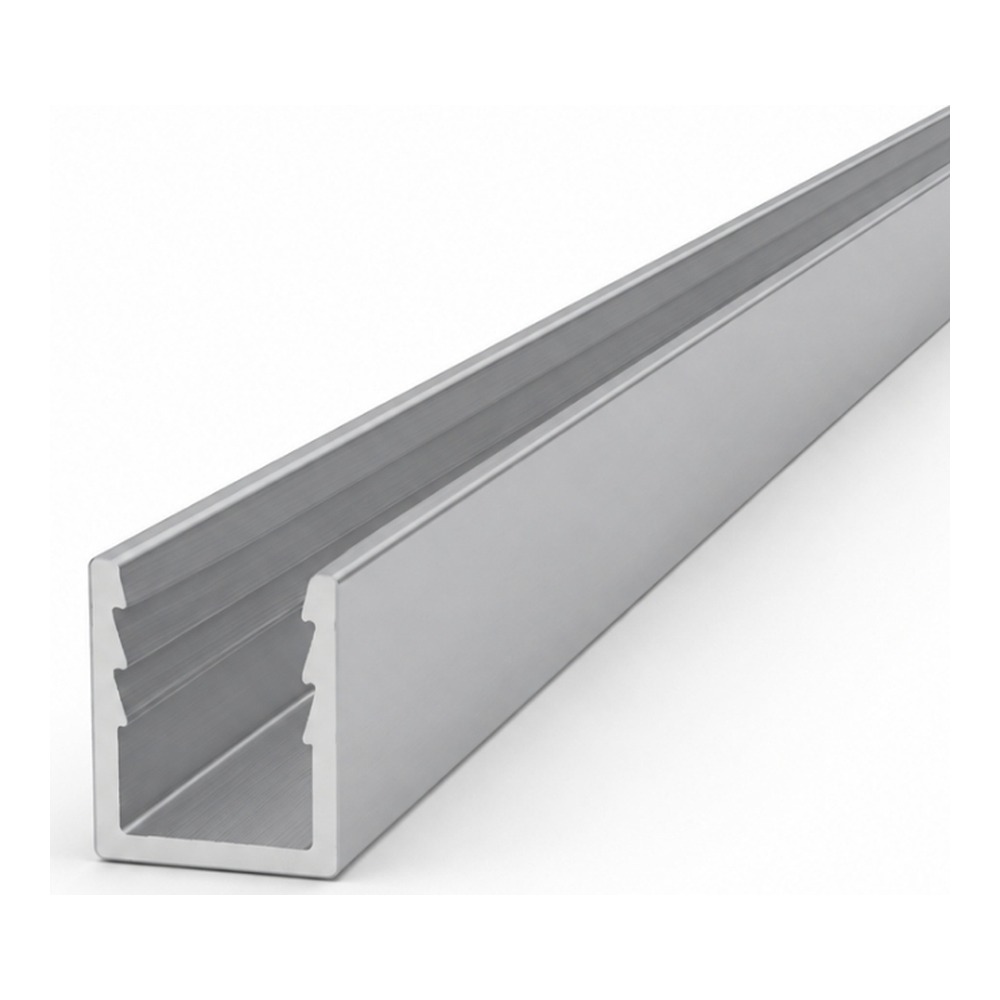 ALUMINUM PROFILE SUITABLE FOR NEON 0407 SERIES - 1 METER - SILVER