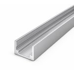 ALUMINUM PROFILE SUITABLE FOR NEON 1208 SERIES - 1 METER - SILVER