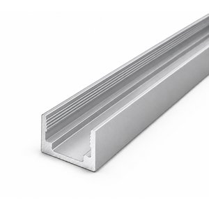 ALUMINUM PROFILE SUITABLE FOR NEON 1208 SERIES - 1 METER - SILVER