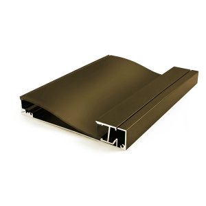 SURFACE MOUNTED BASEBOARD ALUMINUM PROFILÉ 10015 WITH PC COUVERCLE 10FT CHAMPAIGN