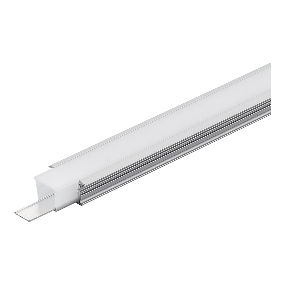 ÉTANCHE ALUMINUM PROFILÉ 1217A WITH 6PCS OF PLASTIC AND ÉTANCHE SILICON END CAP - WITH BLANC IP65 PC
