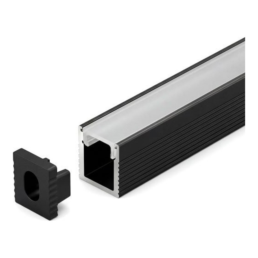 BENDABLE ALUMINUM PROFILE LEFT -RIGHT -UP -DOWN WITH SILICON COVER & 2PCS ENDCAPS  SILVER