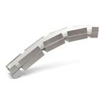 LEFT & RIGHT-UP & DOWN BENDABLE 8FT SILVER ALUMINUM PROFILE 1913 WITH ENDCAPS