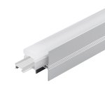 IN-GROUND ALUMINUM PROFILÉ 2952 WITH IP67 ACRYLIC ENCLOSURE SILICON END CAP AND ALUMINUM END CAP 10FT ARGENT