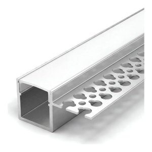 TRIMLESS ENCASTRÉ ONE SIDE AFTER DRYWALL ALUMINUM PROFILÉ 3515 WITH PC COUVERCLE 10FT ARGENT