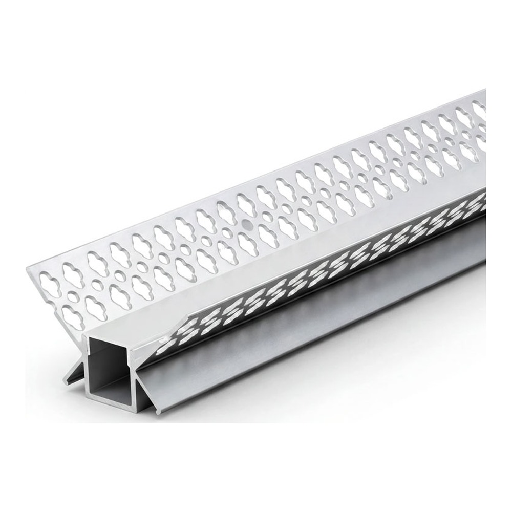 TRIMLESS RECESSED CORNER PROFILE 4625 WITH 2ENDCAPS & PC COVER