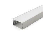 ALUMINUM PROFILÉ 5020 WITH ENDCAPS AND PC COUVERCLE 10FT ARGENT