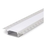 ALUMINUM PROFILÉ 5020PH 3M WITH ENDCAPS AND PC COUVERCLE 10FT ARGENT