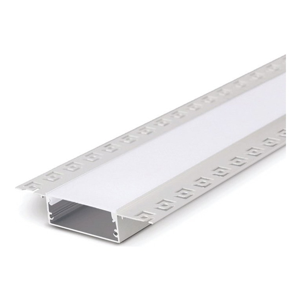 ALUMINUM PROFILÉ 5020PH 3M WITH ENDCAPS AND PC COUVERCLE 10FT ARGENT