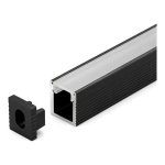 BENDABLE ALUMINUM PROFILE 5412 LEFT & RIGHT WITH SILICON COVER 8FT SILVER