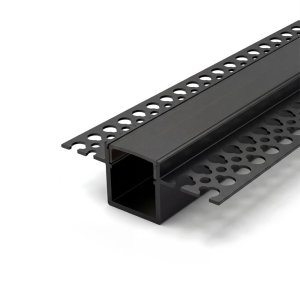 TRIMLESS ENCASTRÉ ALUMINUM PROFILÉ 5515 WITH PC COUVERCLE 10FT NOIR