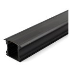 RECESSED ALUMINUM PROFILE 613B WITH PC COVER 10FT BLACK