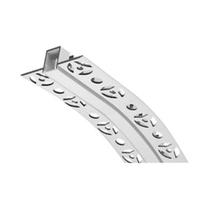 BENDABLE ALUMINUM PROFILE UP & DOWN WITH 2PCS ENDCAPS & SILICON COVER SILVER