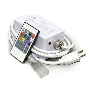 ACCESSORY HIGH VOLTAGE 5050 RGB SMD STRIP LIGHT POWER CORD AND CONTROLLER WITH REMOTE