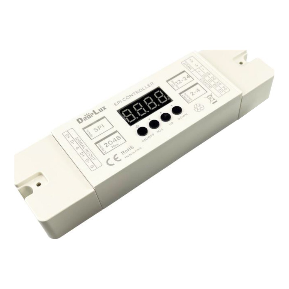 RF 2.4GHZ CONTROLLER MAX 2048 PIXELS 12/24 V DC INPUT FOR SPI LED STRIP LIGHT (CHASABLE STRIP LIGHT CONTROLLER)