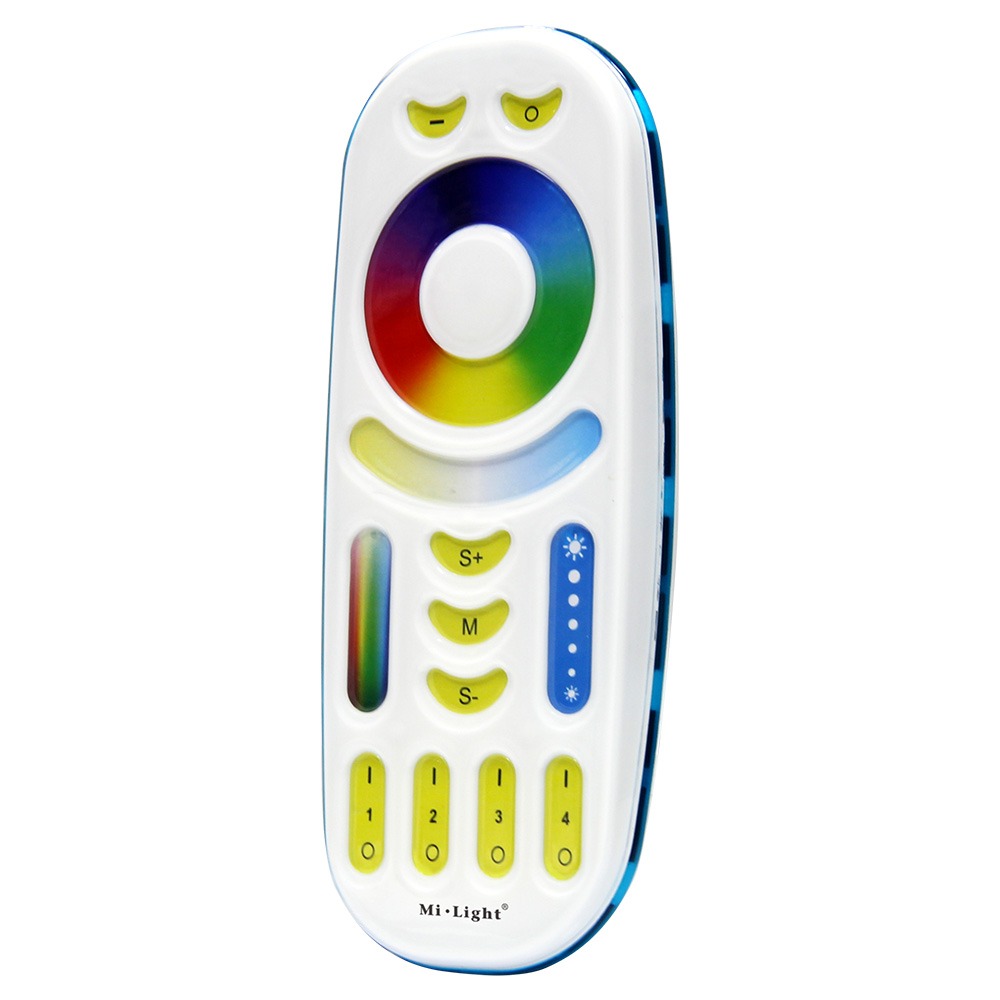 RGB+CCT 2.4 GHZ RF REMOTE CONTROLLER 4 ZONES COMPATIBLE WITH RFCLS2 AND SWCWL5 CONTROLLERS LOW VOLTAGE