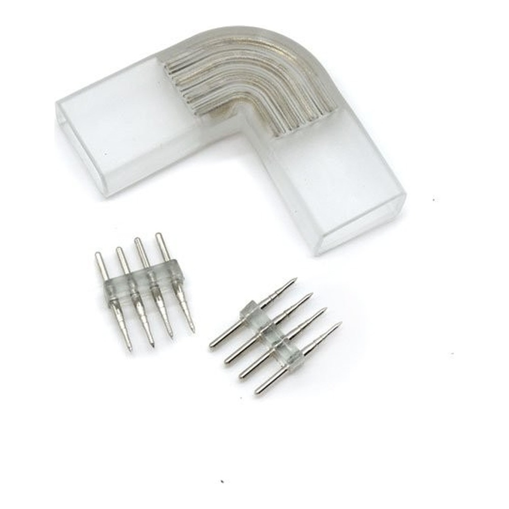 ACCESSORY HIGH VOLTAGE 5050 SMD STRIP RGB L SHAPE CONNECTOR NO WIRE